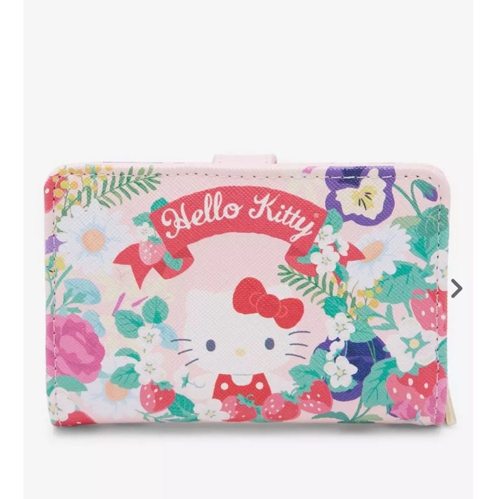 New Sanrio hello kitty floral cardholder wallet